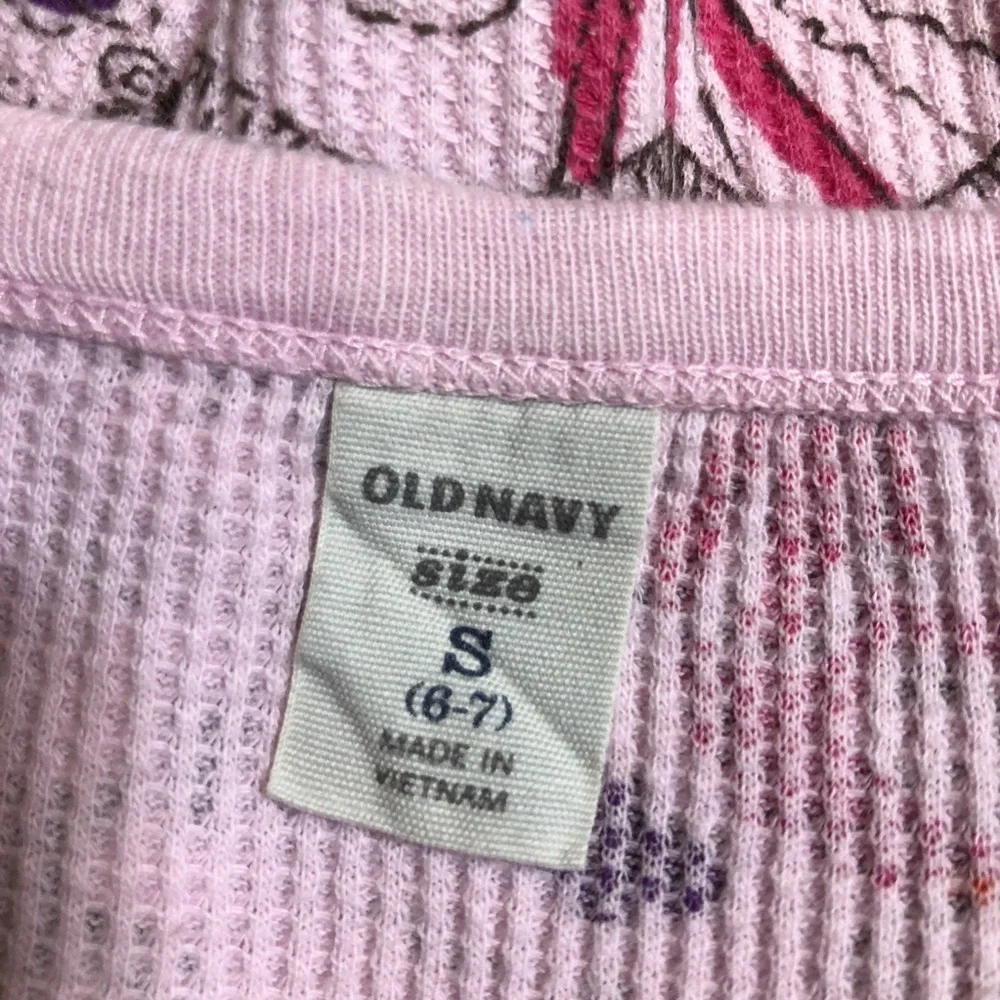 Old Navy Peace Love Design Girls Thermal Top